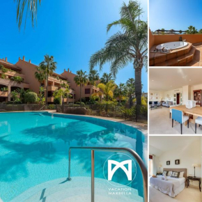VACATION MARBELLA I Duplex con encanto Bahía, 280m2 Duplex Penthouse, Luxury Complex, A minute from the beach, 24-7 security, Best Beach in town